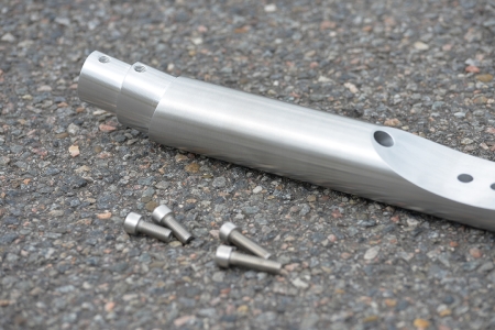Bobber Bracket, Twin Shock, raw finish